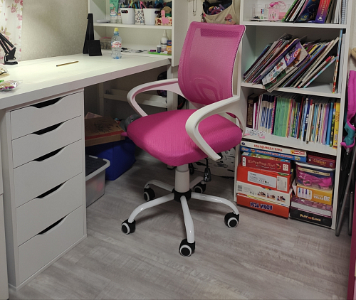 Компьютерное кресло Ergoplus light gray / white фото покупателя 5