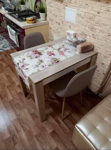 Стул на металлокаркасе Capri dark beige / white фото покупателя 109