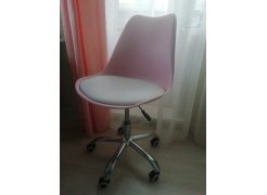 Компьютерное кресло Kolin с подушкой clear / white фото покупателя 496