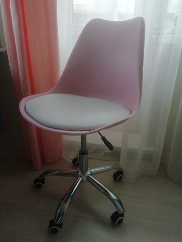 Компьютерное кресло Kolin с подушкой clear / white фото покупателя 496