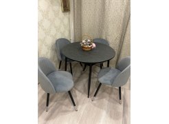 Стул на металлокаркасе Gabi 1 light purple / black фото покупателя 465