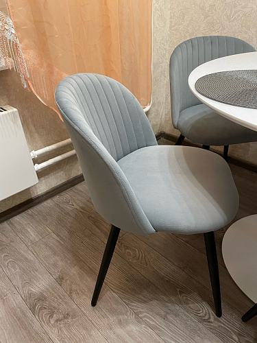 Стул на металлокаркасе Gabi gray / black фото покупателя 908