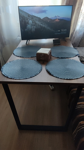 Деревянный стол Лота Лофт 120х75 белый матовый / дуб крафт золотой фото покупателя 405