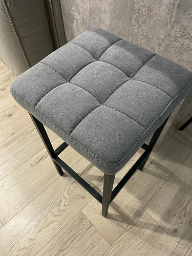 Барный стул Лофт микровелюр катания блэк / черный матовый фото покупателя 127