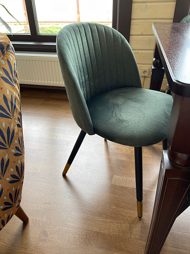 Стул на металлокаркасе Gabi 1 темно-серый / черный фото покупателя 310