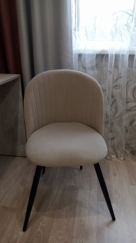 Стул на металлокаркасе Gabi 1 light purple / black фото покупателя 794