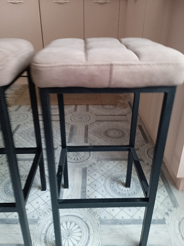 Барный стул Лофт катания минт / белый матовый фото покупателя 104