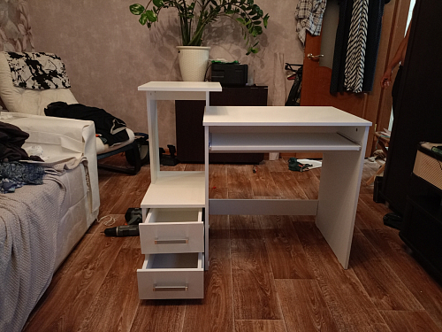 Компьютерный стол Джаз-24 левый дуб сонома фото покупателя 147