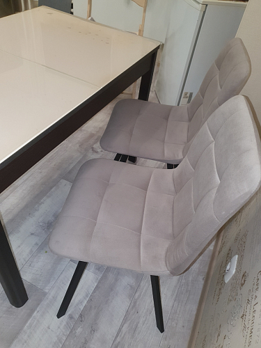 Стул на металлокаркасе Чилли горчичный / черный фото покупателя 1003