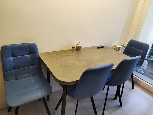 Стул на металлокаркасе Чилли бирюзовый / черный фото покупателя 1195