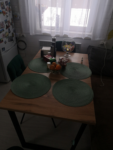 Деревянный стол Лота Лофт 120х75 белый матовый / дуб крафт золотой фото покупателя 207