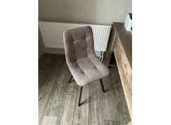 Стул на металлокаркасе Чилли светло-серый / черный фото покупателя 584