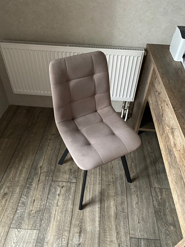 Стул на металлокаркасе Чилли К черный / зеленый фото покупателя 584