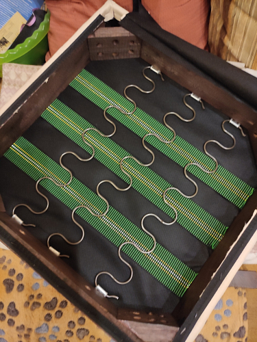 Стул деревянный Menson dark walnut / fabric cream line фото покупателя 3