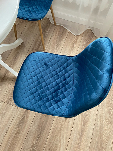 Стул на металлокаркасе Capri голубой фото покупателя 133