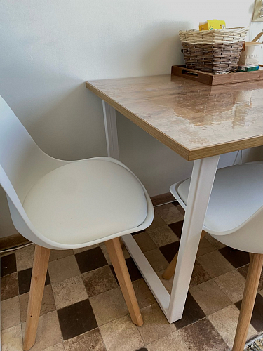 Деревянный стол Лота Лофт 140х80 черный матовый / бетон светлый фото покупателя 106