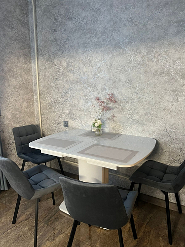 Стул на металлокаркасе Челси К крутящийся бирюзовый / черный фото покупателя 221