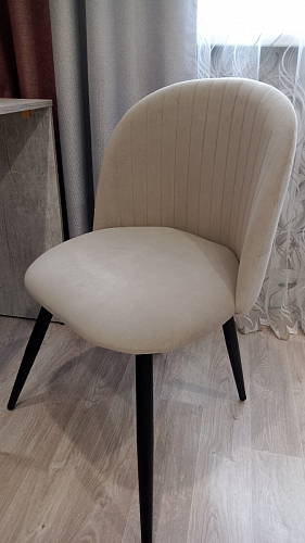 Стул на металлокаркасе Gabi latte / gold / black фото покупателя 792