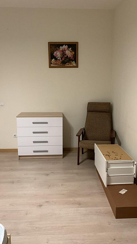 Шкаф четырехдверный Амальтея дуб сонома / белый глянец фото покупателя 1