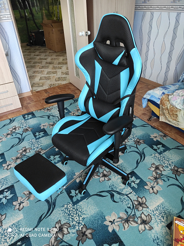 Компьютерное кресло Kano 1 light blue / black фото покупателя 188