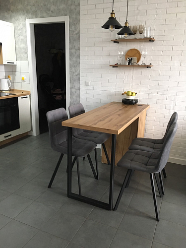 Стул на металлокаркасе Чилли зеленый / черный фото покупателя 998