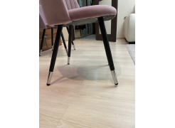 Стул на металлокаркасе Gabi 1 бежевый / черный с серебряными наконечниками фото покупателя 899