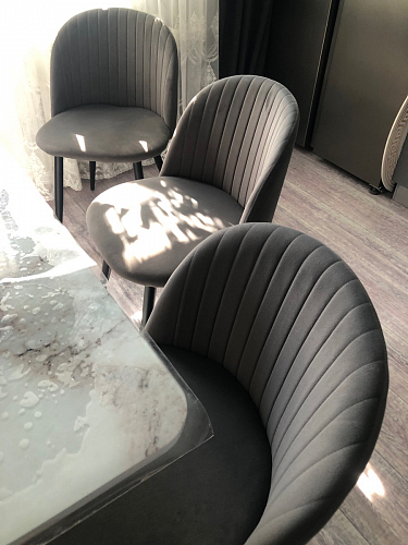 Стул на металлокаркасе Gabi latte / gold / black фото покупателя 621