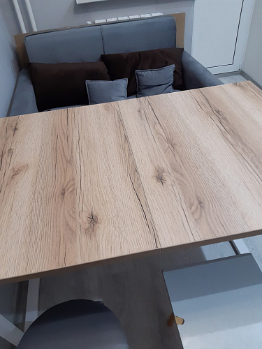 Деревянный стол Лота Лофт 140х80 белый матовый / бетон светлый фото покупателя 743