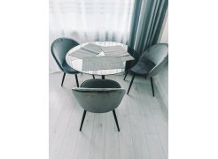 Стеклянный стол Tulip 90 white фото покупателя 25