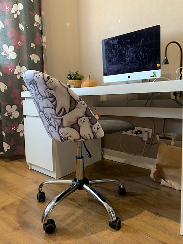 Компьютерное кресло Melody/Мелоди молочное фото покупателя 218