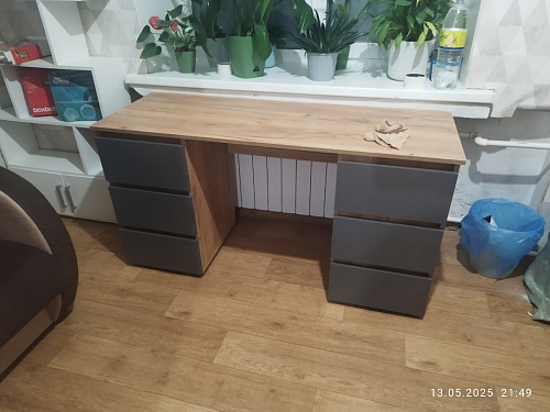 Письменный стол Элла ПС 02 белый / белый фото покупателя 15