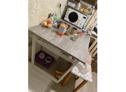 Стол Лота Лофт 140 25 мм черный матовый / бетон фото покупателя 633