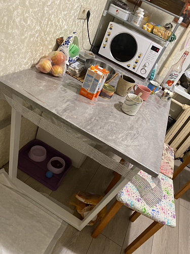 Стол Лота Лофт 140 25 мм черный матовый / бетон фото покупателя 633