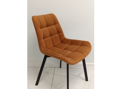 Стул на металлокаркасе Челси кирпичный / черный из шоурума 5