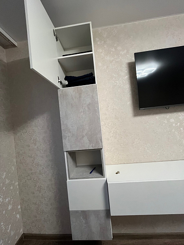 Модульная гостиная Лонгфорд комплектация 1 белый / бетон светлый фото покупателя 3