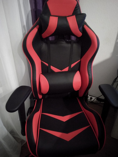 Компьютерное кресло Racer черный / красный / бежевый фото покупателя 159