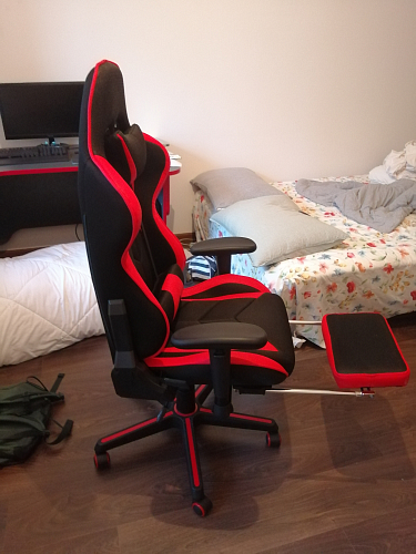 Компьютерное кресло Kano черное / красное фото покупателя 35