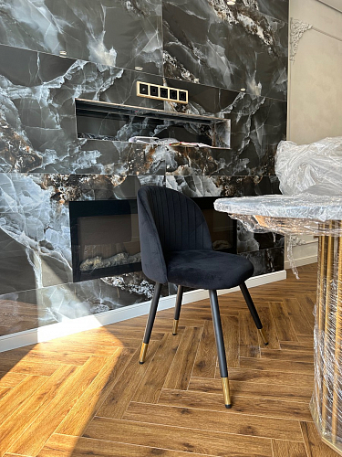 Стул на металлокаркасе Gabi 1 light purple / black фото покупателя 353