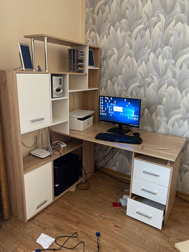 Компьютерный стол КС15 правый дуб сонома фото покупателя 28