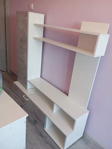 Готовая гостиная Jimenez дуб венге / белый глянец фото покупателя 79