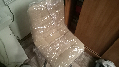 Стул на металлокаркасе Чилли синяя ткань / белый фото покупателя 786