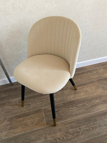 Стул на металлокаркасе Gabi 1 темно-серый / черный фото покупателя 193