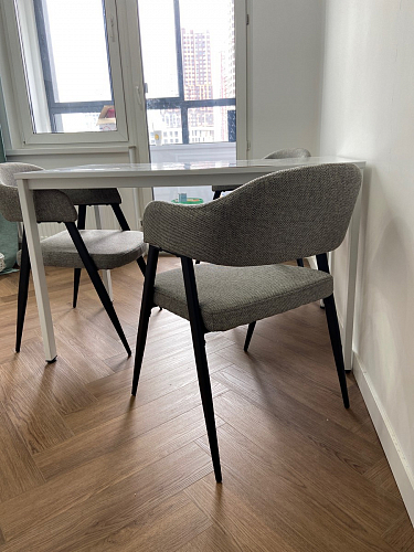 Стул на металлокаркасе Twin brown / black фото покупателя 3