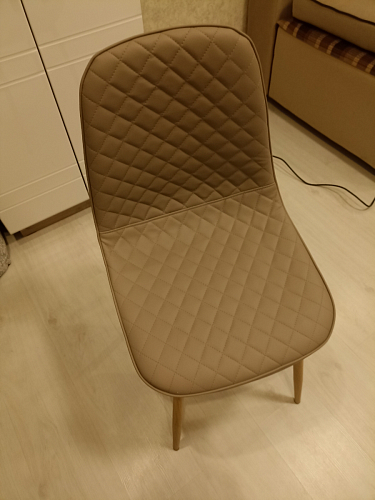 Стул на металлокаркасе Capri dark beige / white фото покупателя 73