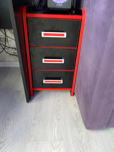 Тумба Ханна черная / красная - Уцененный экземпляр фото покупателя 66