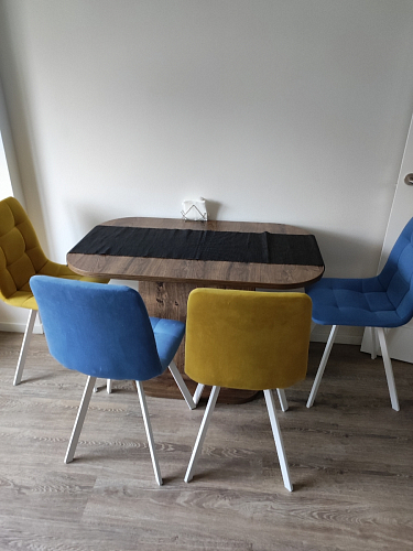 Стул на металлокаркасе Чилли бирюзовый / белый фото покупателя 937