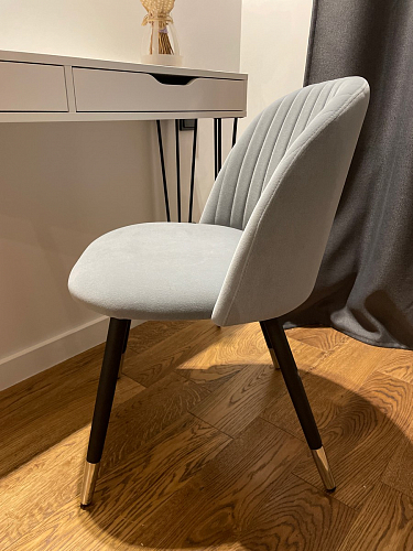 Стул на металлокаркасе Gabi green / black / silver фото покупателя 145