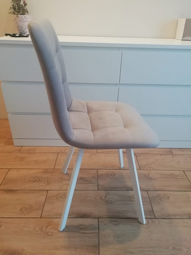 Стул на металлокаркасе Чилли синий / белый фото покупателя 1406