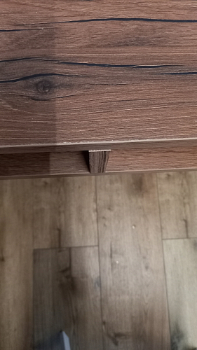 Письменный стол Леон Лофт дуб делано светлый / белый матовый фото покупателя 108