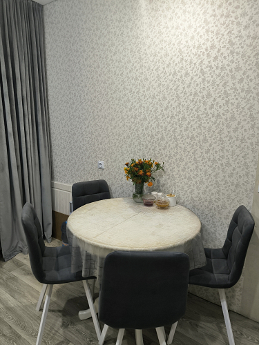 Стул на металлокаркасе Чилли синяя ткань / белый фото покупателя 368